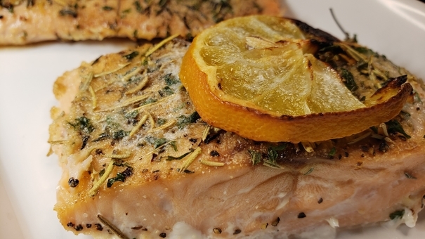 Fragrant Lemon Herb Salmon