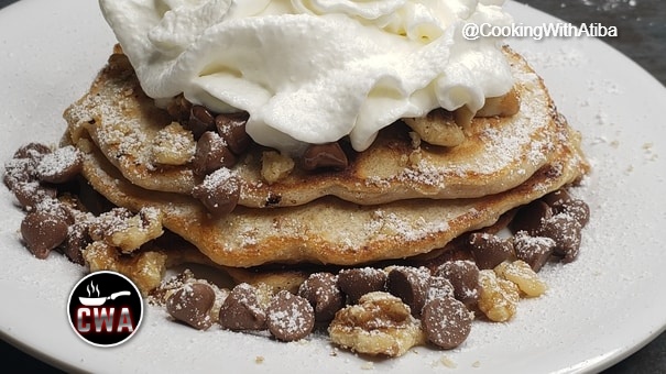 Sourdough Chocolate chip Walnut Pancakes Cover Image
