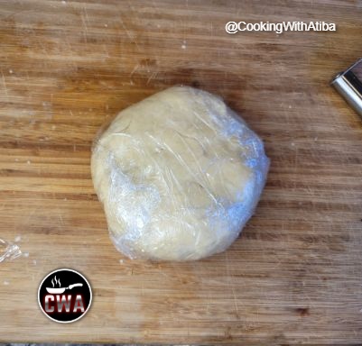Wrapped galette dough for the fridge